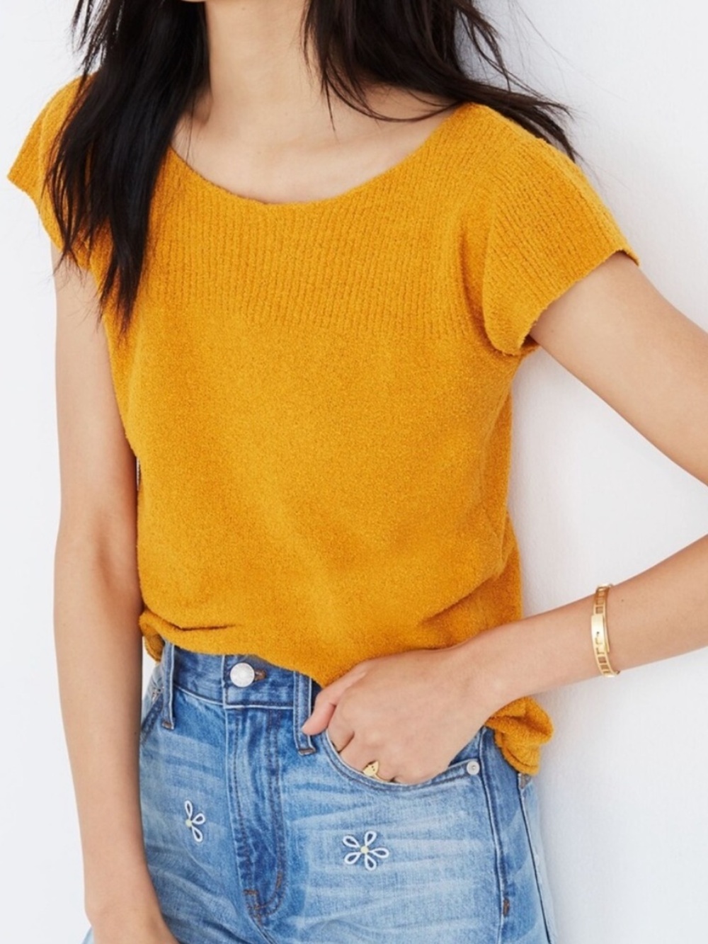Madewell L Marin Sweater Tee Hayfield